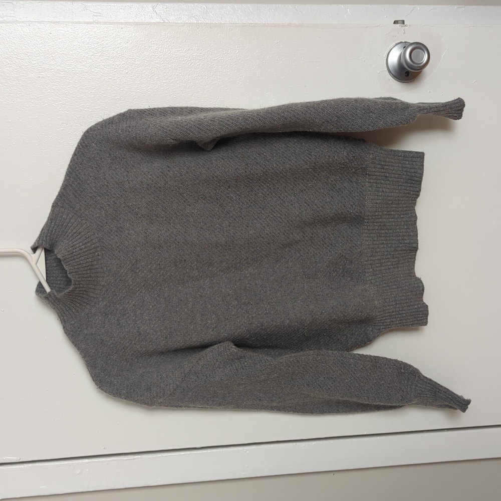 Gray Mock Neck Sweater